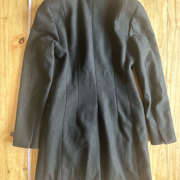 AllSaints Italian Cloth Coat with Pony Hair Trim - Size UK 6/US 2 - Picture 6 of 10